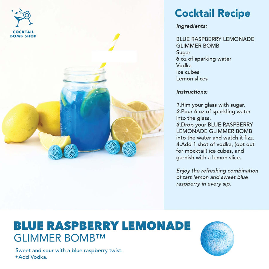 BLUE RASPBERRY LEMONADE - COCKTAIL BOMB