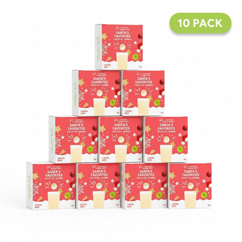 SANTA’S FAVORITES BUNDLE (10 Boxes of 4 Cocktail Bombs, Ideal for gifting)