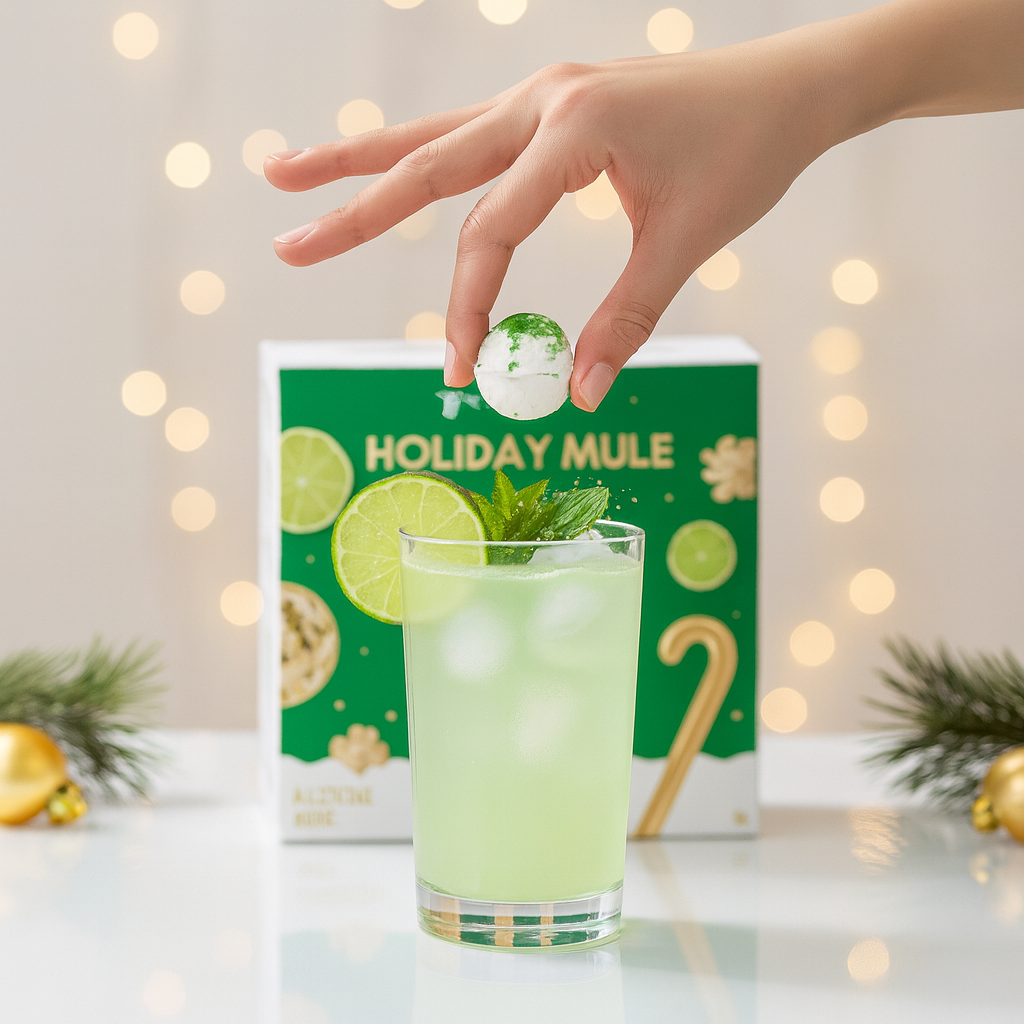 HOLIDAY MULE COCKTAIL BOMB