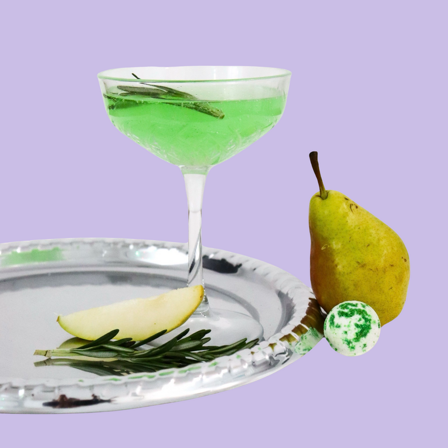 ROSEMARY PEAR FIZZ - COCKTAIL BOMB
