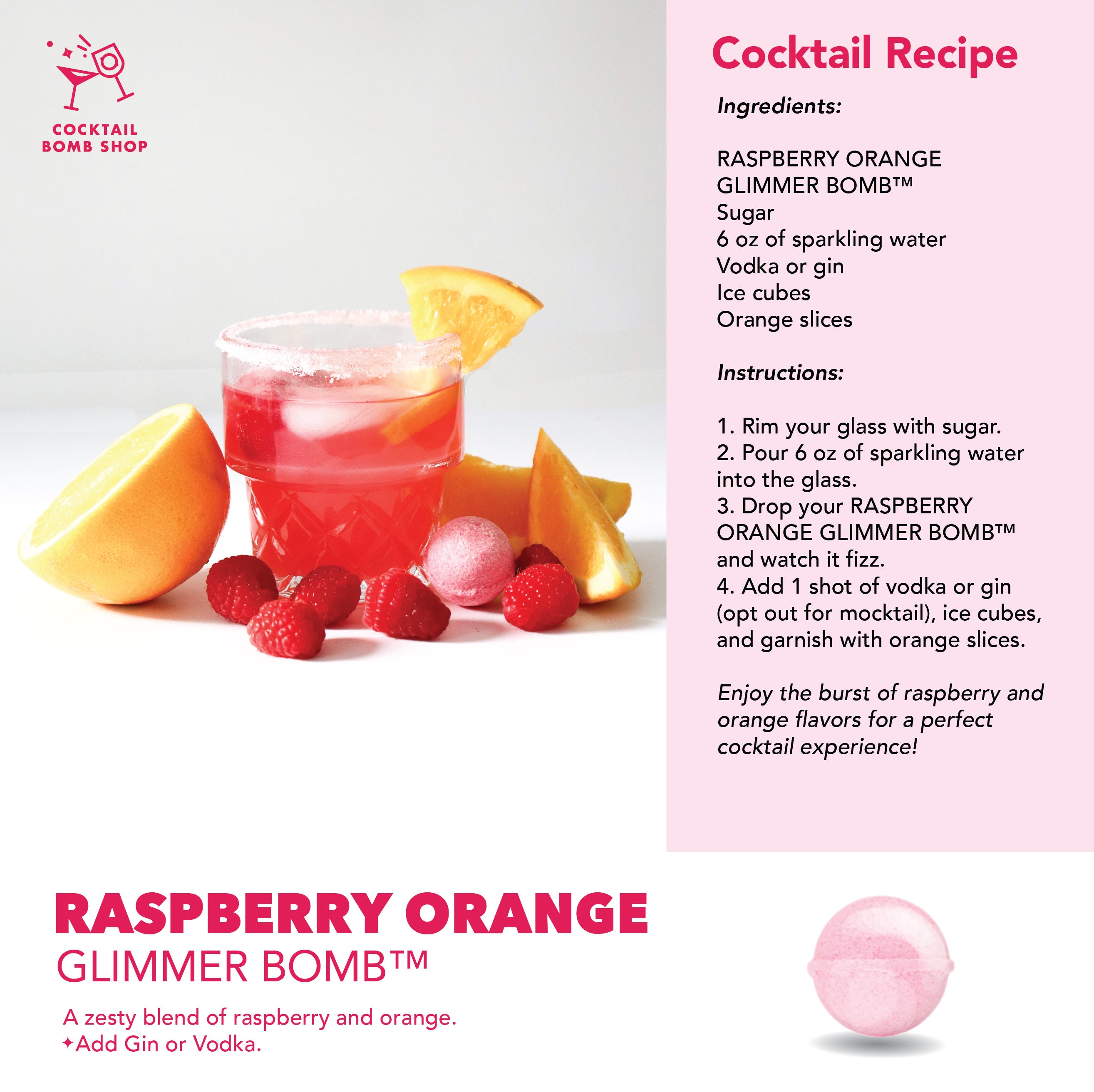 Target Raspberry Orange RASPBERRY ORANGE JAR (30 BOMBS) – cocktailbombshop.ca